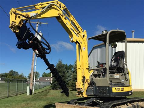 mini excavator auger drive